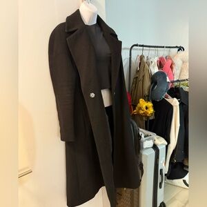 Black Wool Trench - ASOS